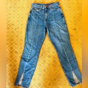 High waisted flattering tapered jean - altered to fit a size 27 waste
